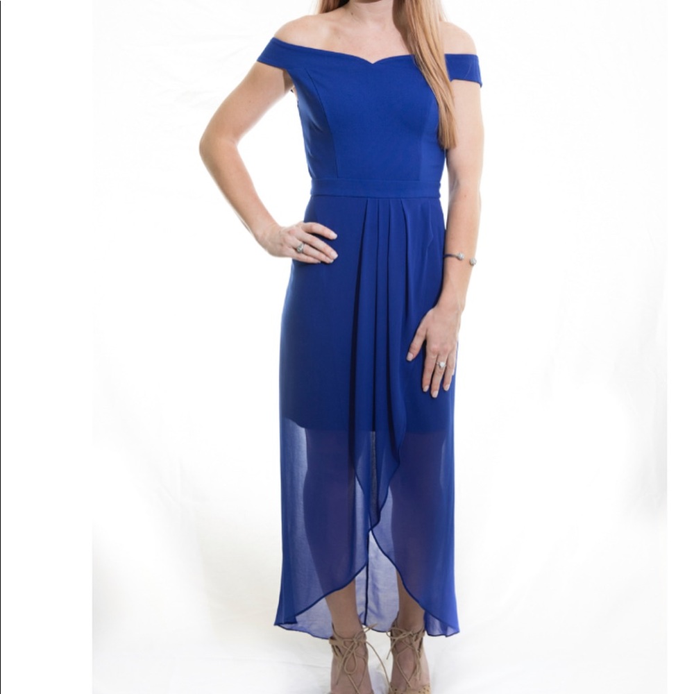 Beautiful high low royal blue dress